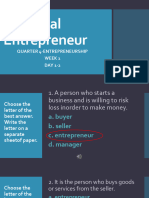 The Ideal Entrepreneur