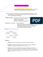 Statistiques Descriptives