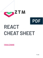 React Cheatsheet Zero To Mastery V1.02