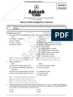 Spotlight Advanced Day 4 in Class Assignment Chemistry Que & Answer