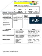 Sesion de Aprendizaje - EL TIEMPO, LA HORA