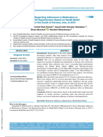 Factors Regarding Adherence To Medication in Patients With Hypertension Based On Health Belief Model in The South of Kerman, Iran, in 2019