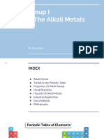 Group I The Alkali Metals