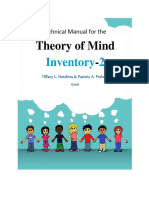 Copie de Technical Manual For The Theory of Mind Inventory 2