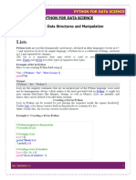 Python For Data Science - Mr. Vinumon V S - Unit II 2