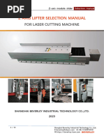 Beverley Selection Manual For Z-Axis Module Slider For Laser Cutting Machine (2023)