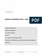 BM005-4-0 Mathematics Module Handbook (VE1) 2023-2024