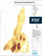 Comparison of National Contituency Boundaries and Settlement Density - Sindh