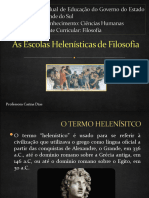 Filosofia - As Escolas Helenísticas - Material Da Vídeo-Aula