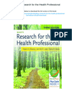 Bailey's Research For The Health Professional. ISBN 9780803639164, 978-0803639164