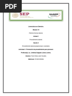 Licenciatura en Derecho. Modulo 16: Práctica Forense Laboral