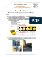 Manual de Procedimiento - Empaque Mango para Europa