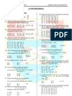 Examen Final de Matematica para 5° de Secundaria - A.S.I.