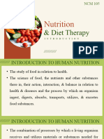 Part 1 Introduction To Nutrition and Diet Therapy