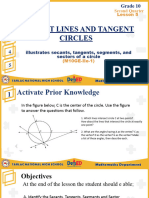 Project Points Illustrates Secants Tangents Os A Circles