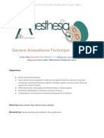 3-General Anesthesia Technique (Updated)