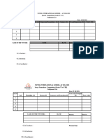 CCA Activity Record