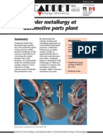 Powder Metallurgy at Automotive Parts Plant: Energy Efficiency