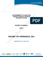 IncomeTaxOrdinance, 2001 Amended Upto30.06.2024