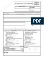 Reporte de Incidentes e Identificacion de Actos o Condiciones Inseguras