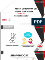 Contextos Y Cobertura Del Sistema Educativo: Contexto Escolar