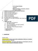 Ficha de Avaliação Geriatria