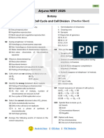 Cell Cycle and Cell Division Practice Sheet