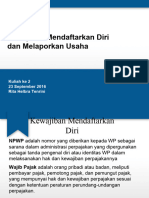 Kewajiban Mendaftarkan Diri Dan Melaporkan Usaha