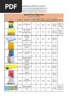 Lista de Precio Purity Eco Abril 2024