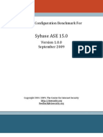 CIS Sybase ASE 15.0 Benchmark v1.0.0