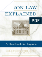 Canon Law Explained A Handbook For Laymen (Msgr. Laurence J. Spiteri) (Z-Library)