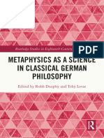 Robb Dunphy (Editor), Toby Lovat (Editor) - Metaphysics As A Science in Classical German Philosophy (2023)