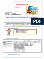 D2 A2 SESIÓN El Movimiento y Los Cuatro Elementos de La Naturaleza