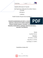 Informe, Jornada de Mantenimiento