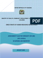 Assessment Plan For Nta Level 6