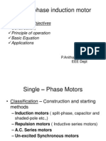 Single-Phase Induction Motor: Instructional Objectives