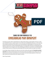 Instructions GingerBreadMan Ornament