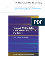 Research Methods For Pharmaceutical Practice and Policy. ISBN 0853698805, 978-0853698807