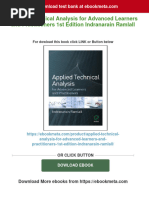 Applied Technical Analysis For Advanced Learners and Practitioners 1st Edition Indranarain Ramlall