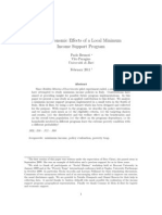 The Economic Effects of A Local Minimum Income Support Program