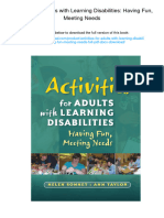 Activities For Adults With Learning Disabilities: Having Fun, Meeting Needs. ISBN 1843109751, 978-1843109754