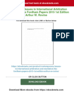 Instant Download Contemporary Issues in International Arbitration and Mediation The Fordham Papers 2015 1st Edition Arthur W. Rovine PDF All Chapter