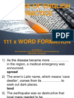 Cae Use of English Practice - 111 X Word Formation