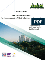 BREATHING UNEASY An Assessment of Air Pollution in Bangladesh