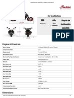 Especificaciones - 2023 Indian FTR Sport Motocicleta MX