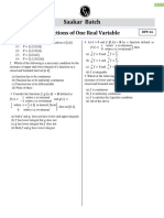 Functions of One Real Variable - DPP 16 (Of Lec 23) - Saakaar Batch For IIT JAM Mathematics