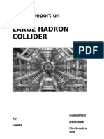 Large Hadron Collider: Project Report On