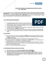 Edital Senai Processo Seletivo Cai Basico 2024 Abril Maio - PDF Chancelado