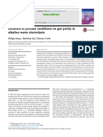 Influence of Process Conditions On Gas Purity in Alkaline Water Electrolysis