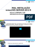 Tutorial Instalação Windows Serve 2012 R